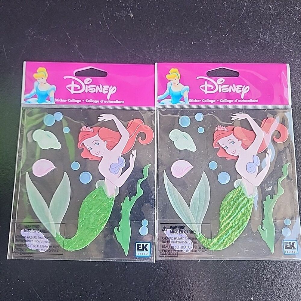 Little Mermaid Stickers vintage 2003 scrapbook